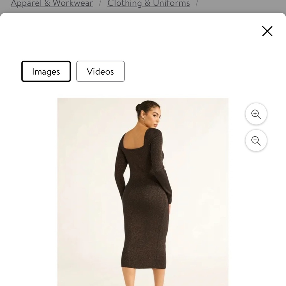 Sofia Jeans Elegant Shimmery Brown Long Sleeve Dress Knit New
